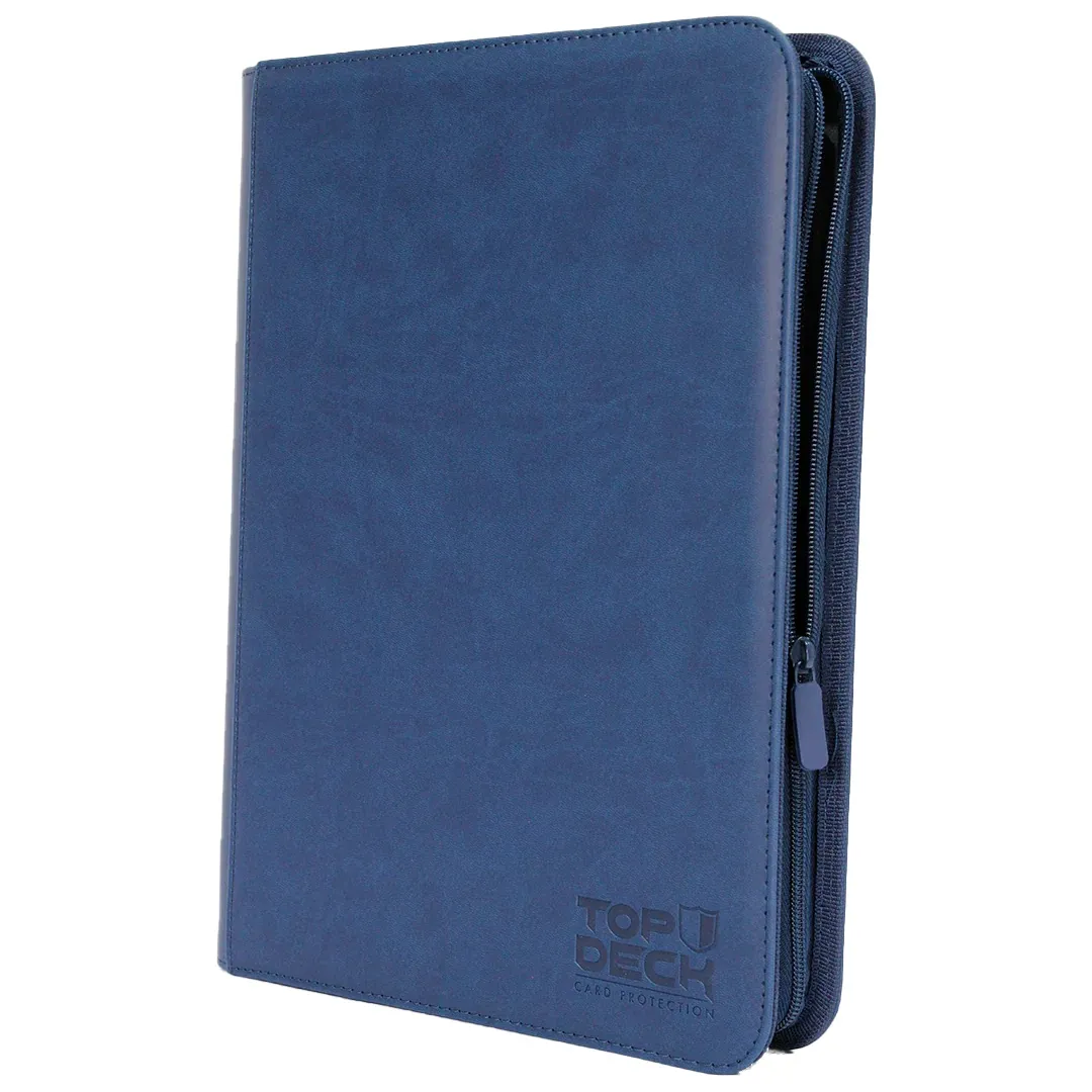 Carpeta Premium | Para 360 cartas (9 bolsillos por cara - carga lateral) - Varios Colores y con cierre - Top Deck